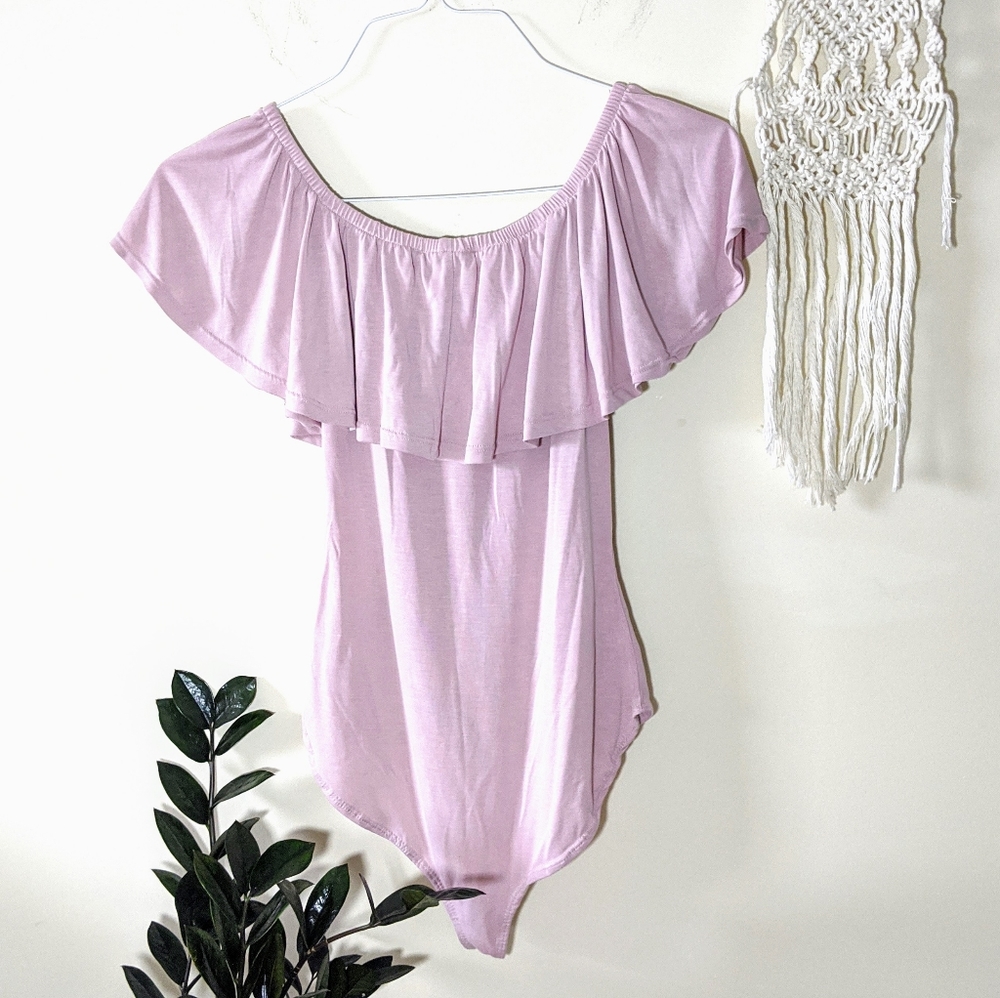 Haute Monde Medium Pink Cold Shoulder Body Suit